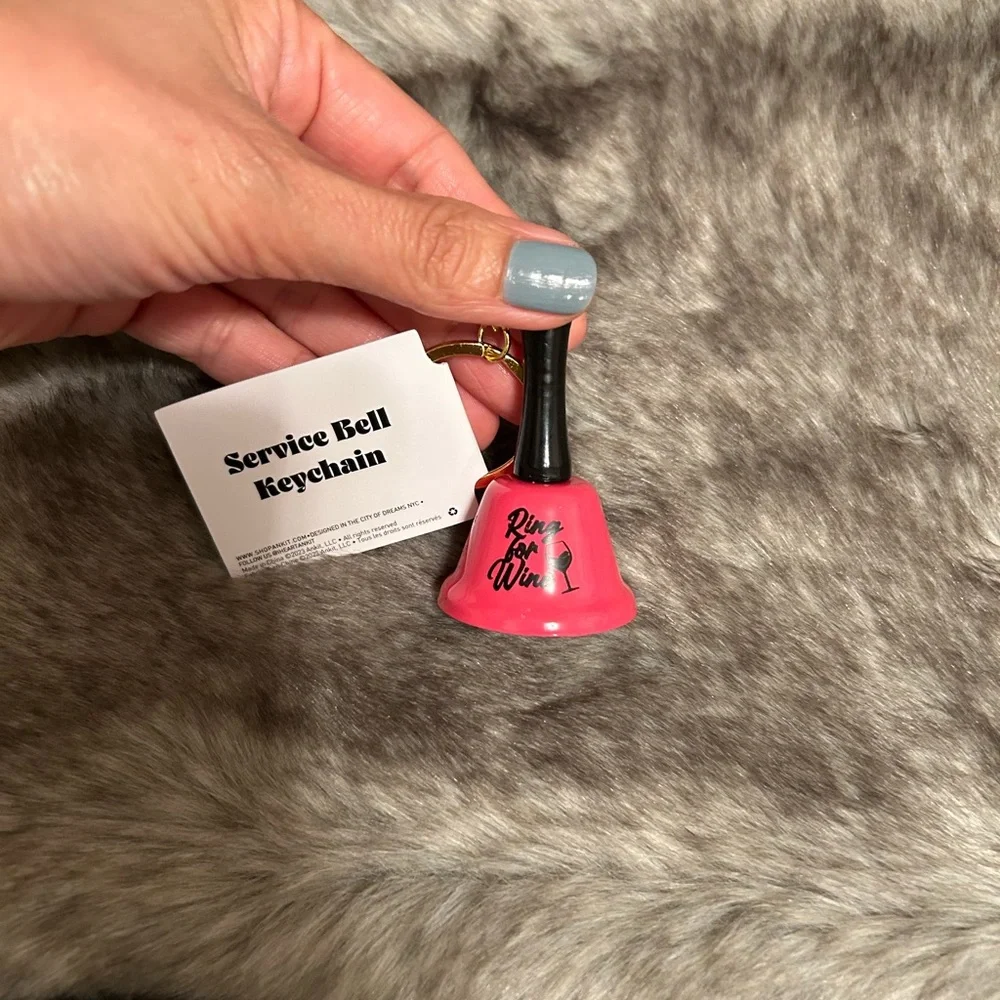 NWT Ring for Wine Service Bell (Hot Barbie Pink)